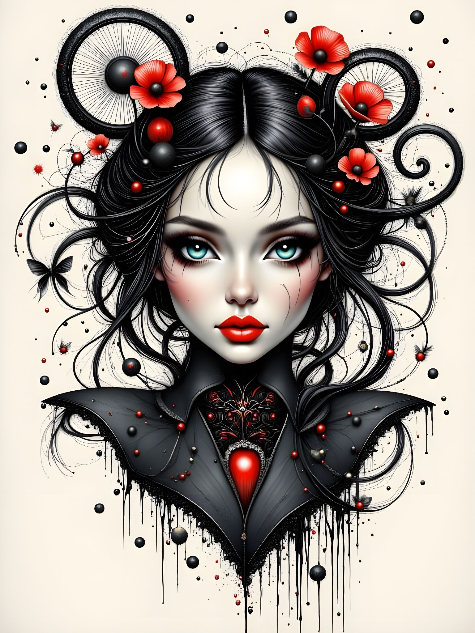 Surreal Fantasy Landscape Representing Time and Change