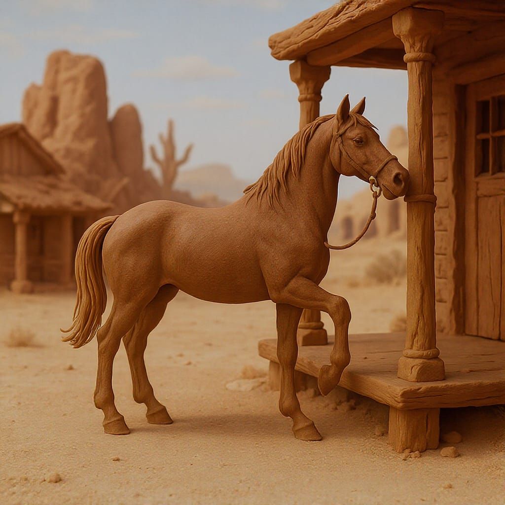 Western Clay Sculpture