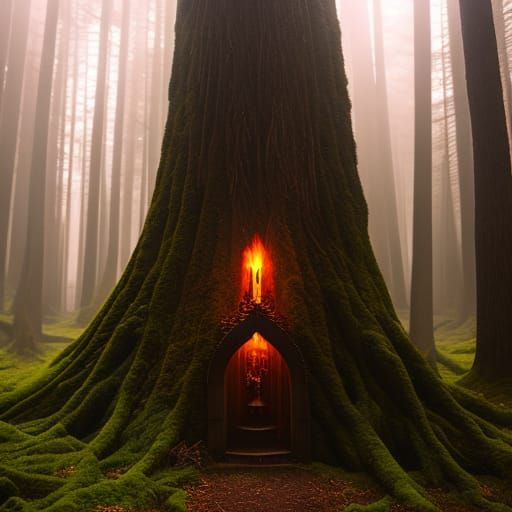 Mystical Witch's House in Sinister Forest