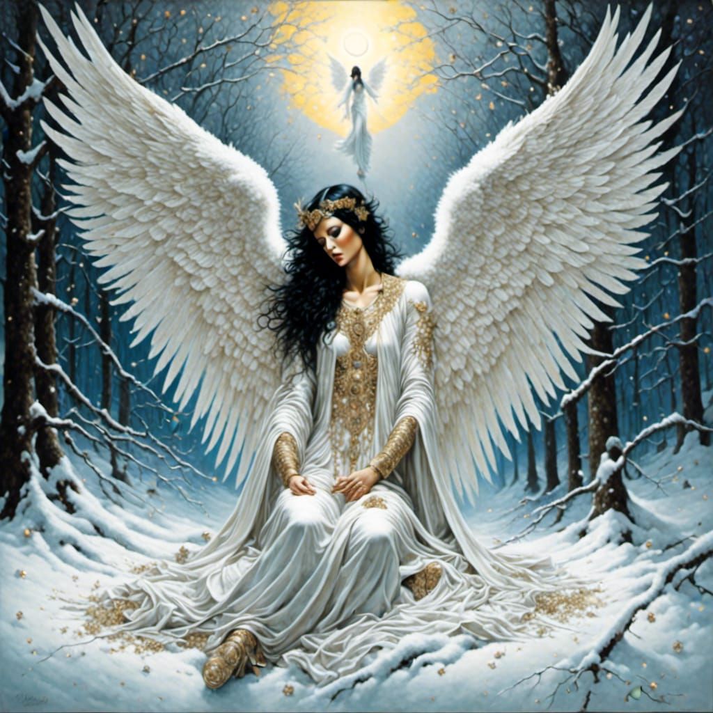 Snow Angel Digital Illustration