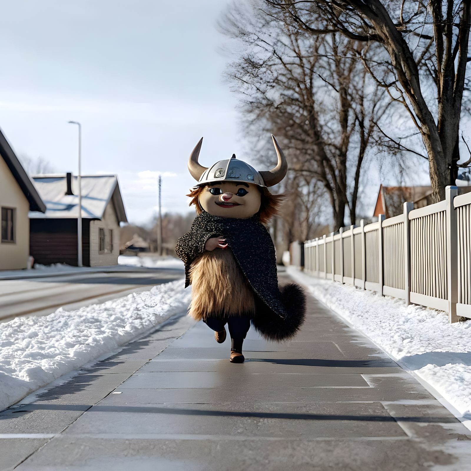 Viking Squirrel Embarks on Whimsical Adventure in Nordic-Ins...