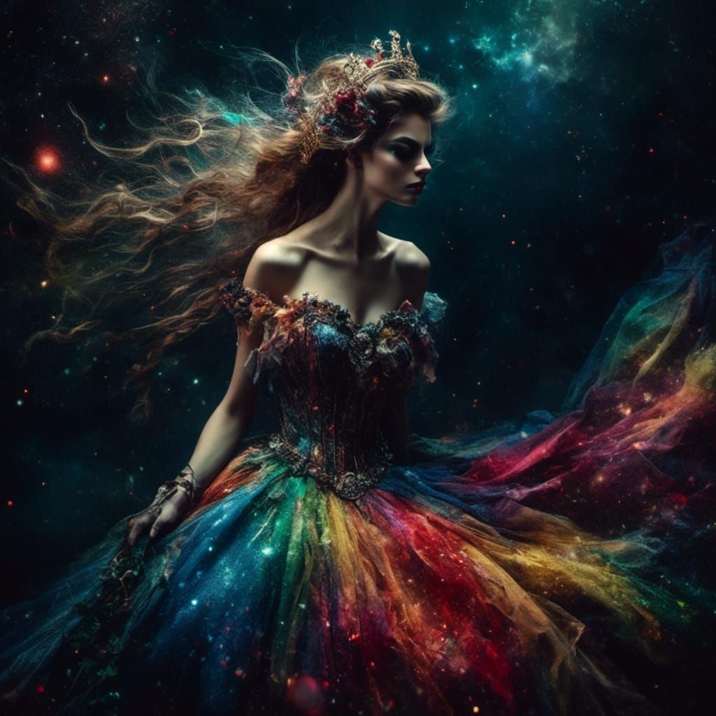 Rainbow Starlight Princess in an Evening City