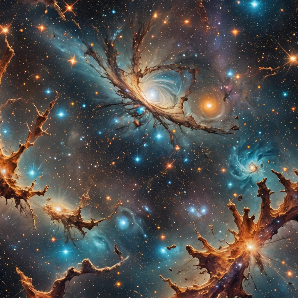 Holographic Astral Cosmic View of Distant Galaxies