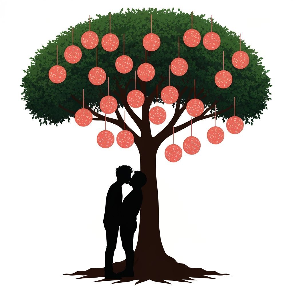 Surreal Bologna Tree Kiss Silhouette