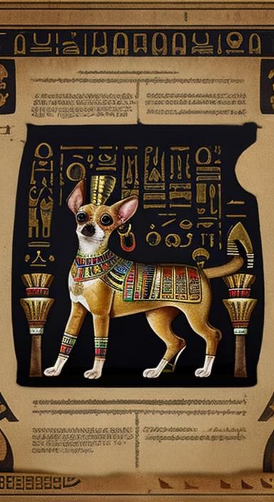 Organic Ancient Egyptian Motherboard Chihuahua