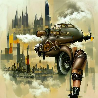 AI Generated Dieselpunk Image