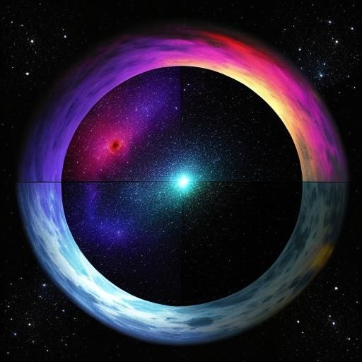 Dark Matter Breaks Through Worlds: Vibrant Colors