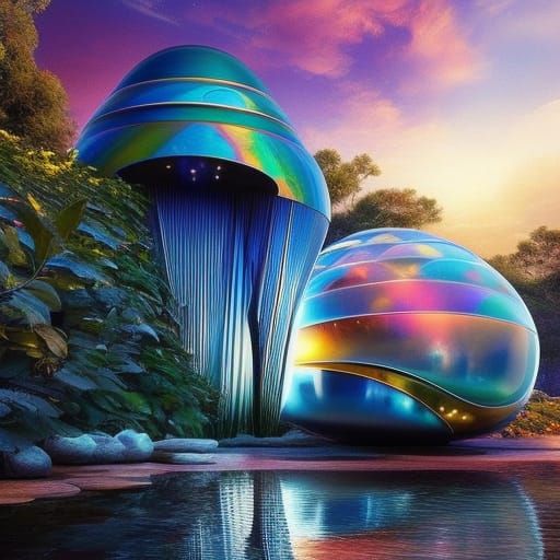 Enchanting Nebula House in Organic Biomorphic Style