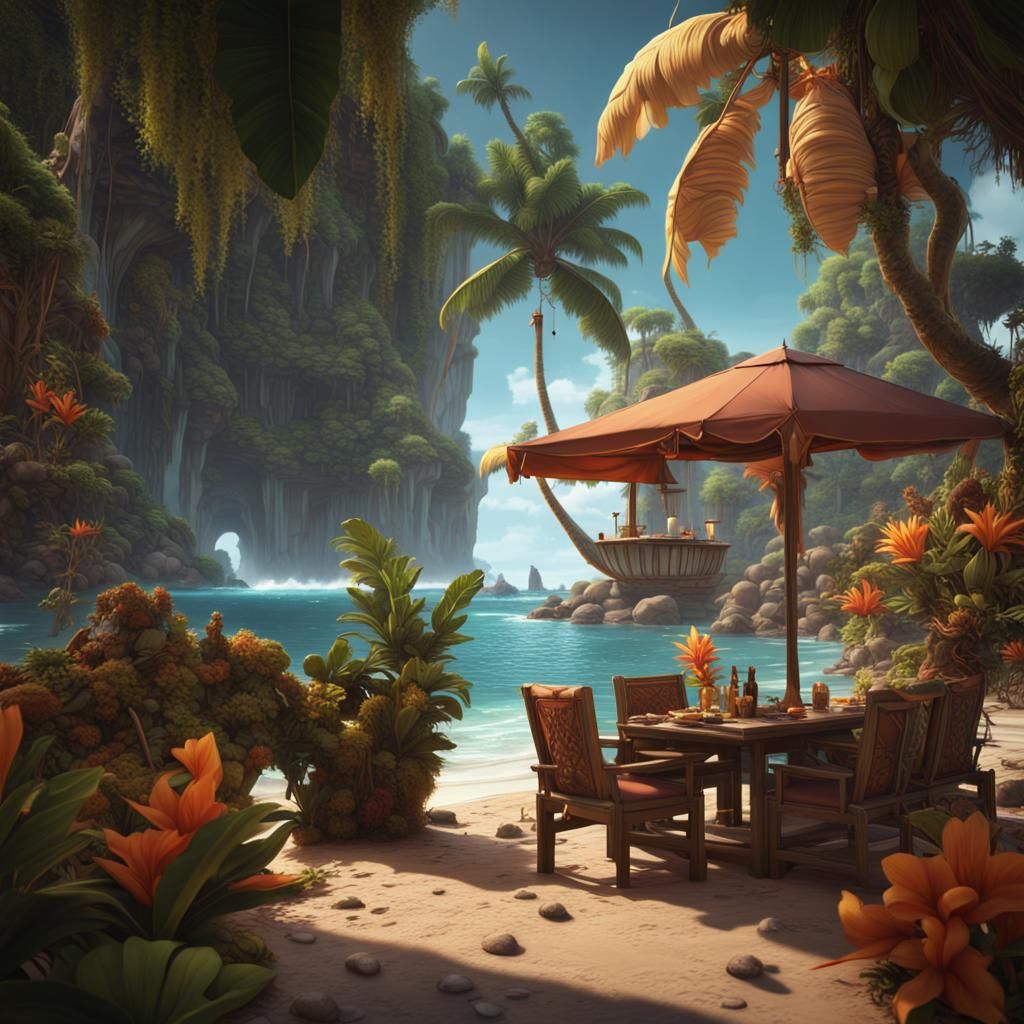 Tropical Dream: Fantasy Concept Art in Winter