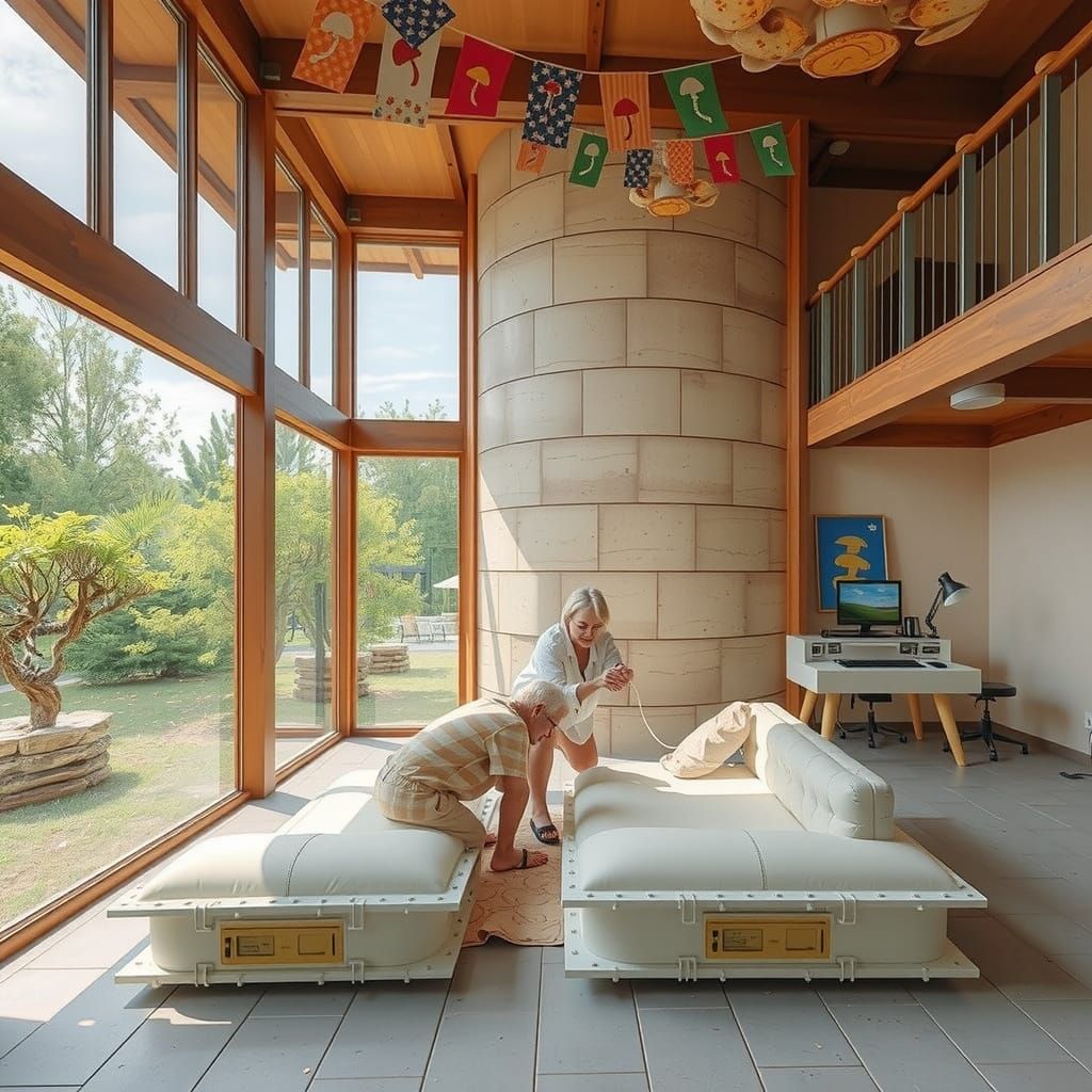 Peruvian-Americans Repair Computer in Mushroom Wonderland