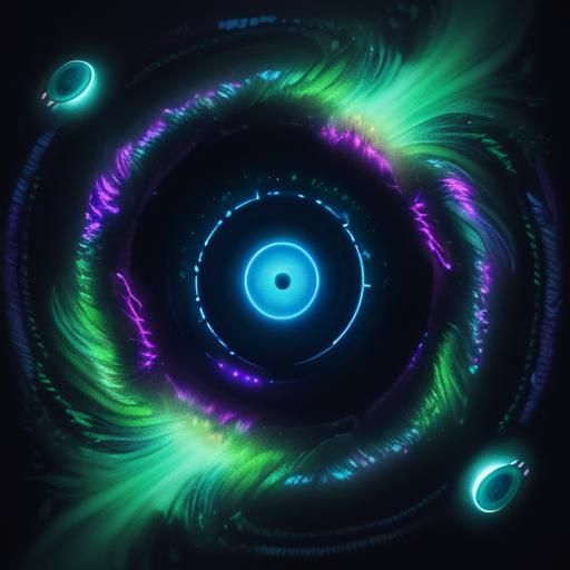 Bioluminescent UFO Descends into Deep Sea