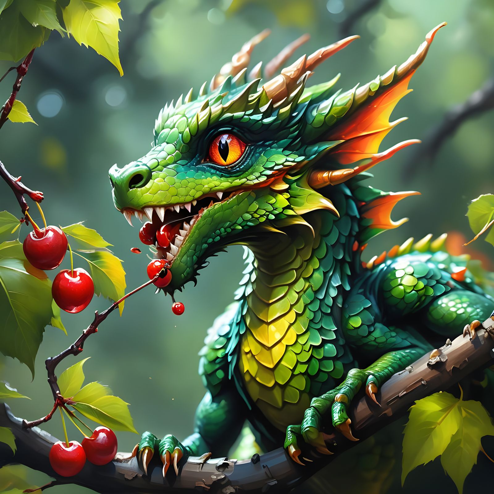 Dragon Cherry Fusion: A Tiny Textural Marvel