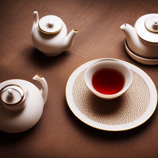 Elegant Tea Set Captured with Professional Photography
