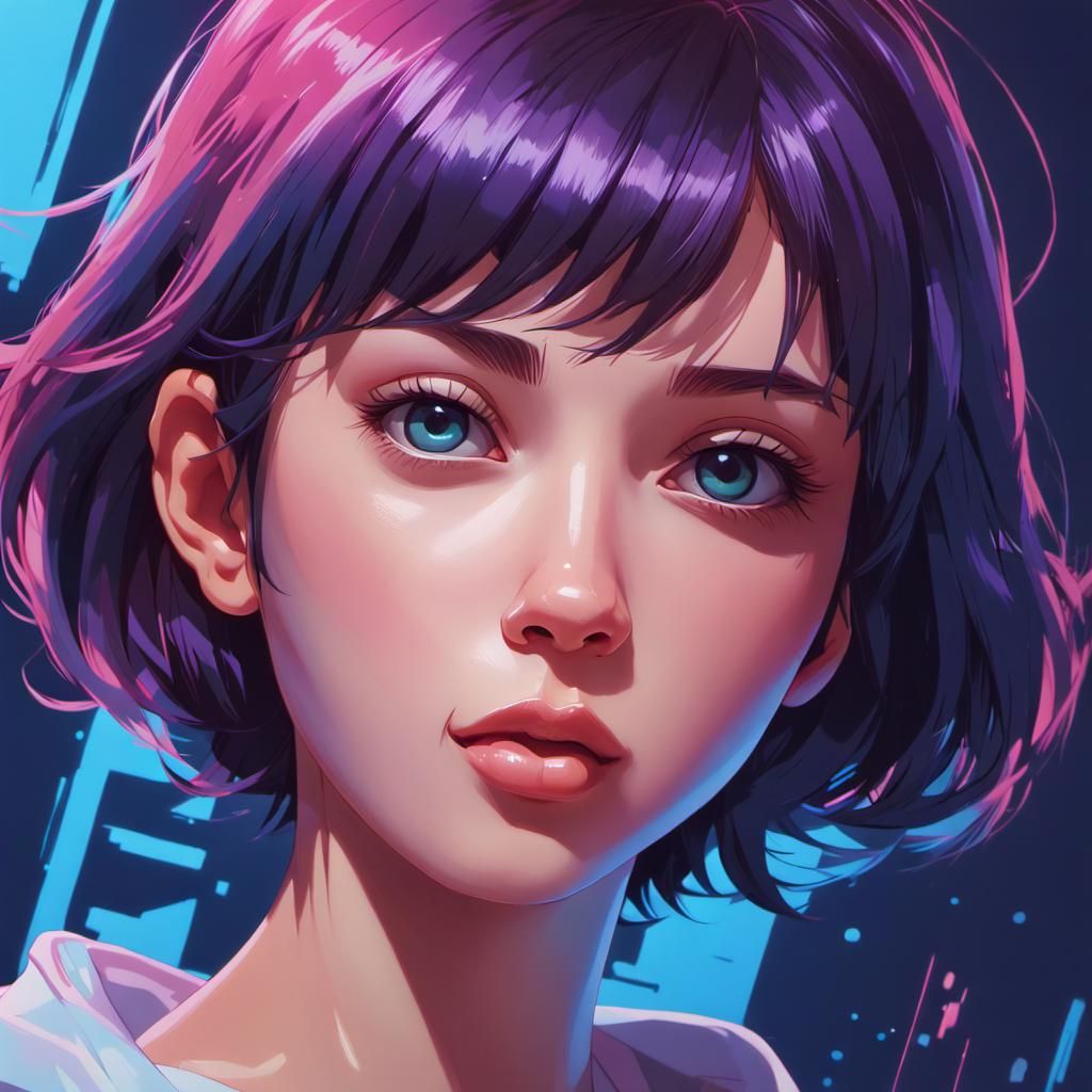 Fantasy Portrait in Oil Paint Style