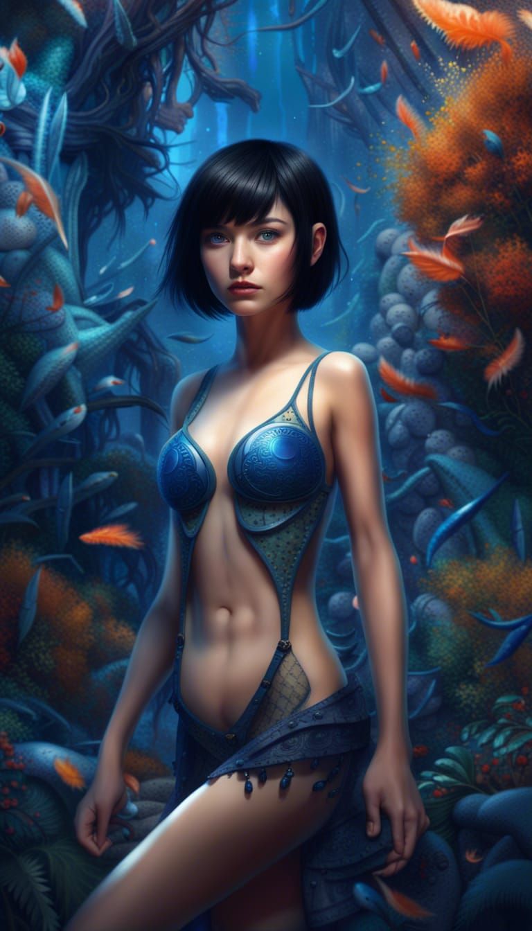 Hyperdetailed Girl in Fantasy World, 8k Resolution