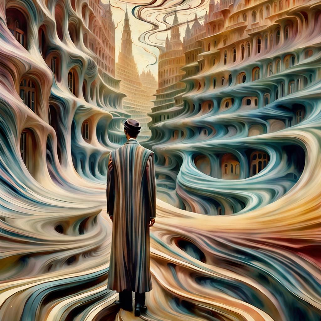 Sherlock Holmes in Surreal Fingerpunk Forest