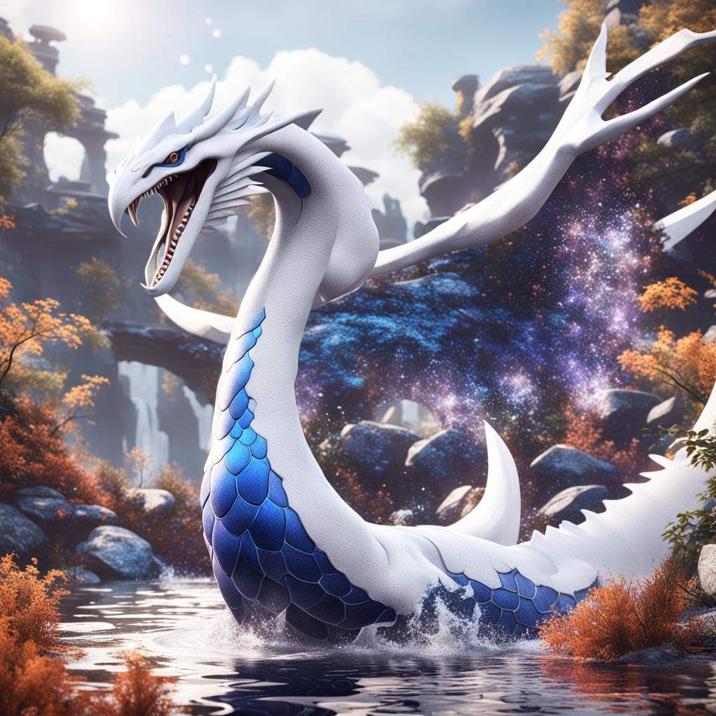 Hyperrealistic Lugia in 4K Resolution