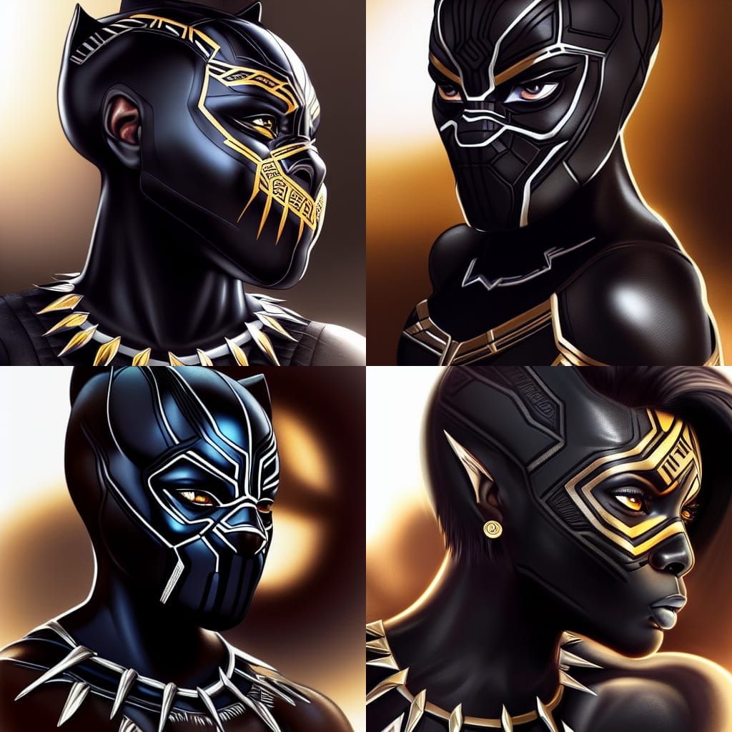 Panther Woman in Armor: Hyper-Realistic Digital Art