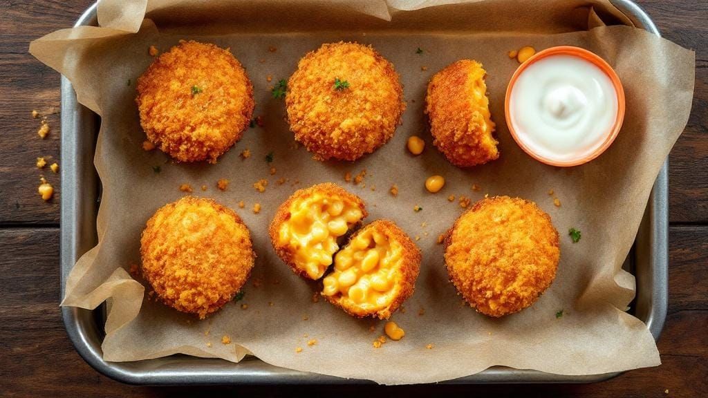 Delicious Golden-Brown Fried Mac and Cheese Bites