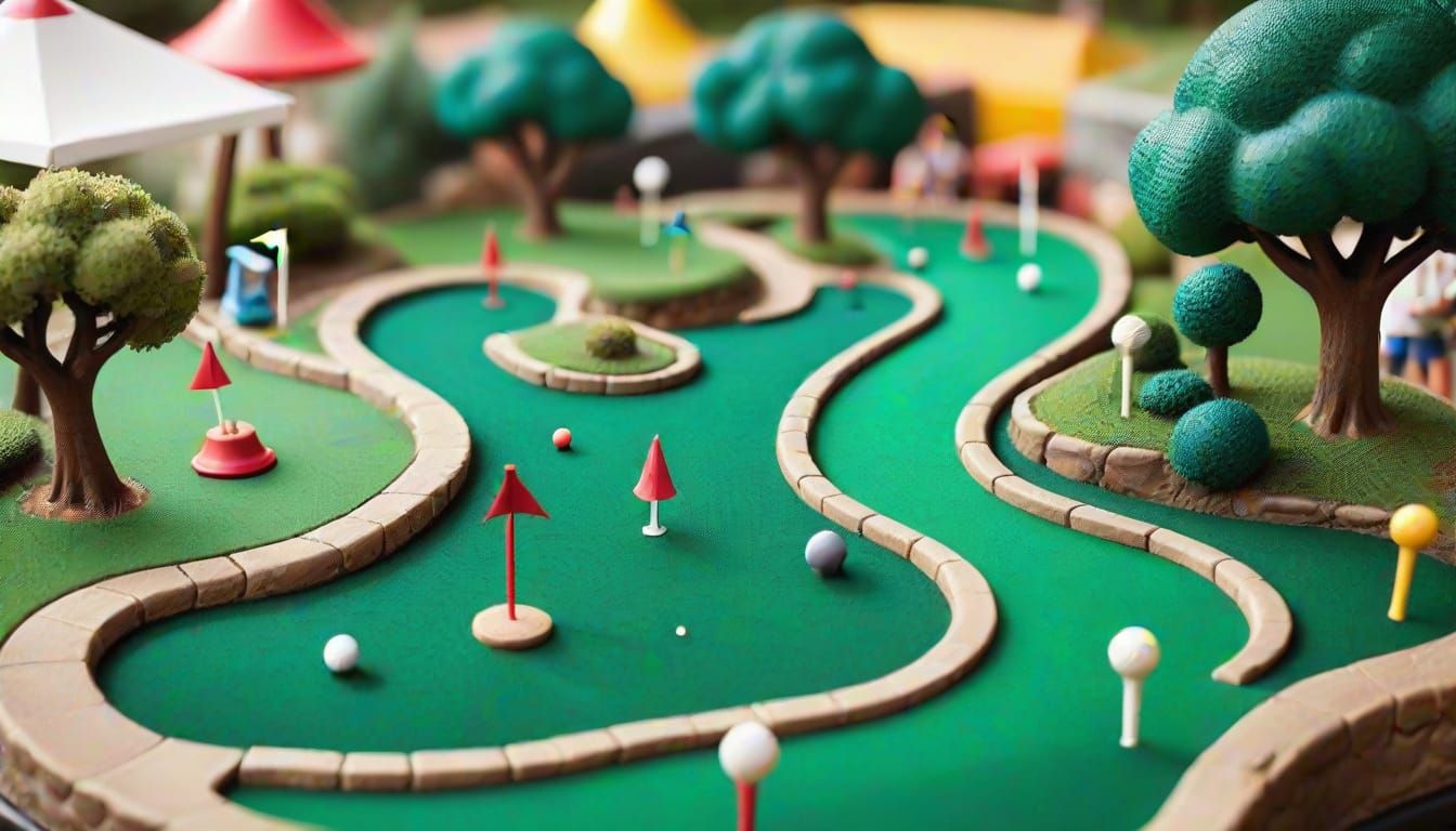 Tilt-Shift Miniature Golf Birthday Party