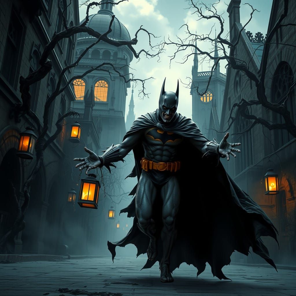 Decaying Dark Knight Stumbles Through Gothic Gotham