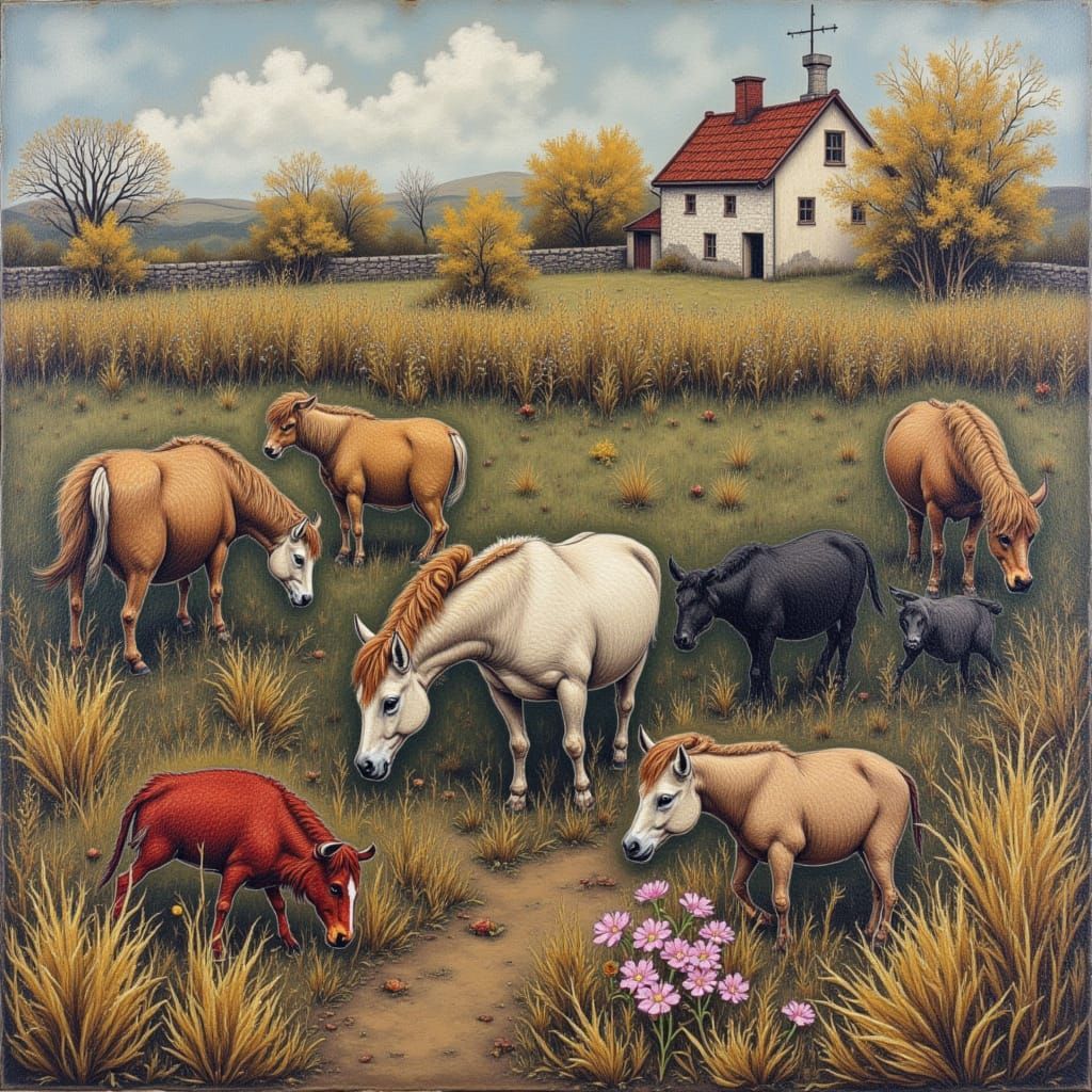 <lora:Muted Memory:1.0> <lora:BL Doily Town:1.0>