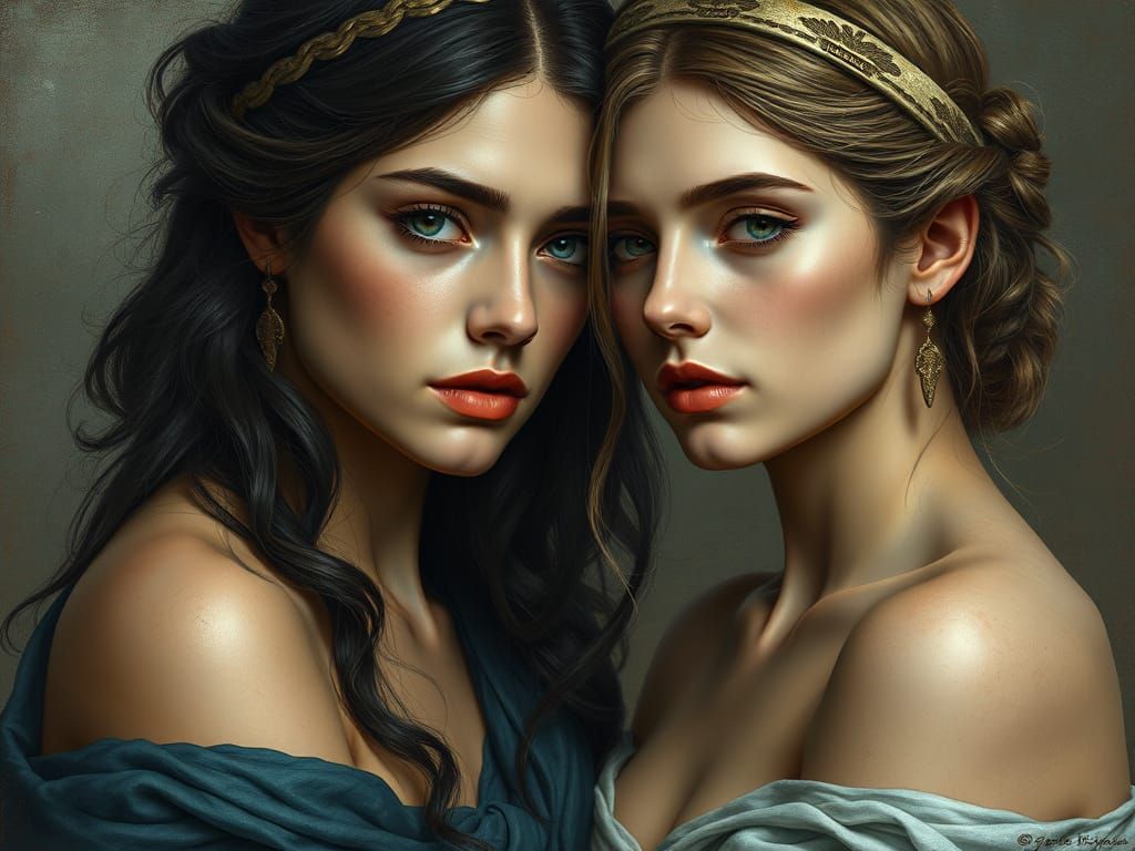 Sapphic Lovers: A Greek Portrait in 8K