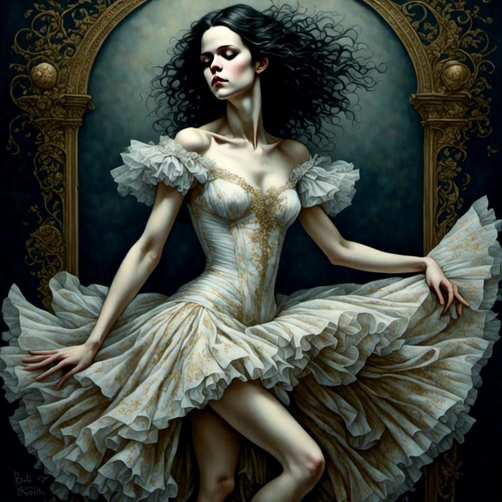 Prima Ballerina En Pointe: A Study in Grace