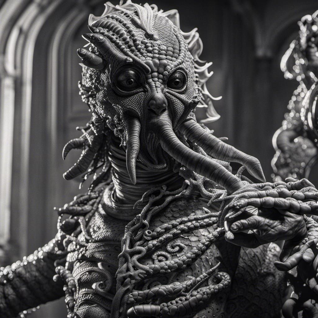 The creature from the black lagoon