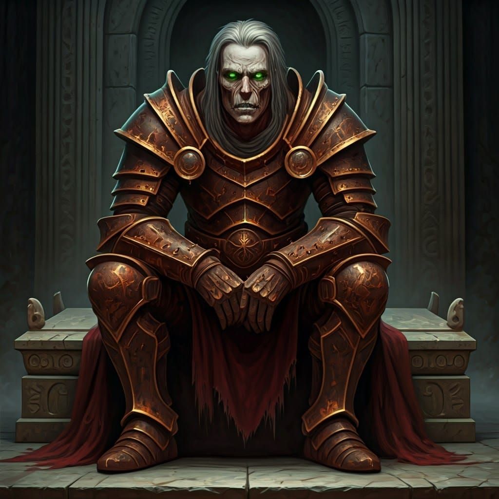 Ethereal Undead Paladin in Rusty Armor