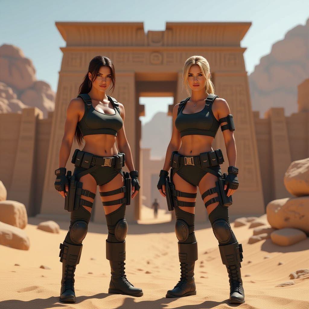 Jill valentine and Lara croft