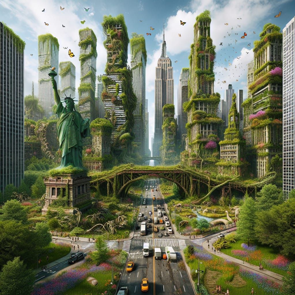 Organic Manhattan: A Verdant, Natural Skyline