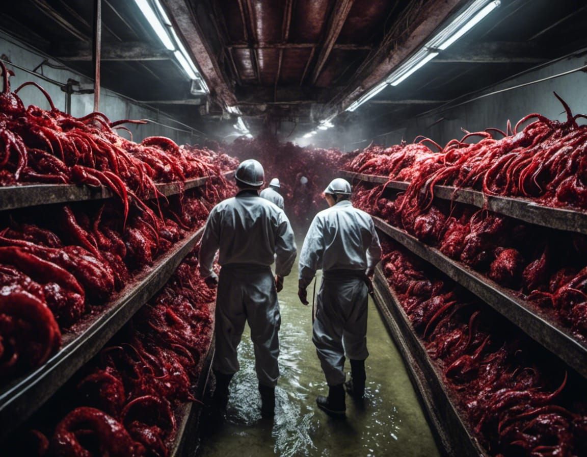 factory farming alien meat