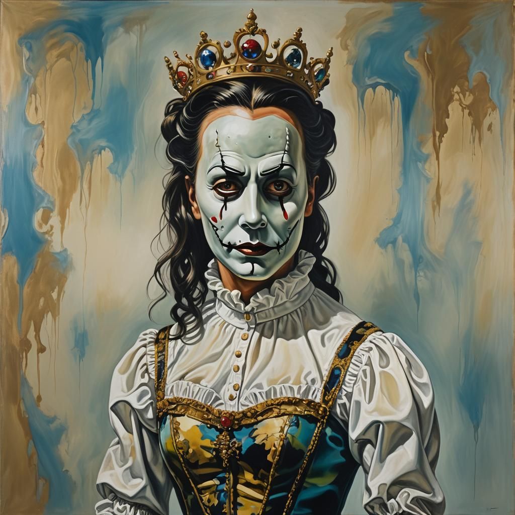 Michael Myers as Disney Princess in Surrealist Horror
