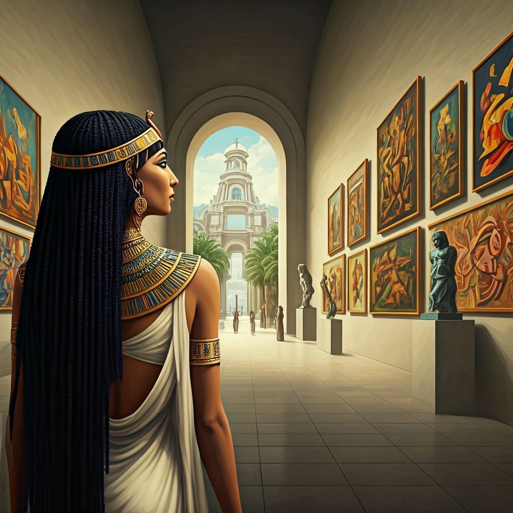 Cleopatra Visits a Modern Art Museum