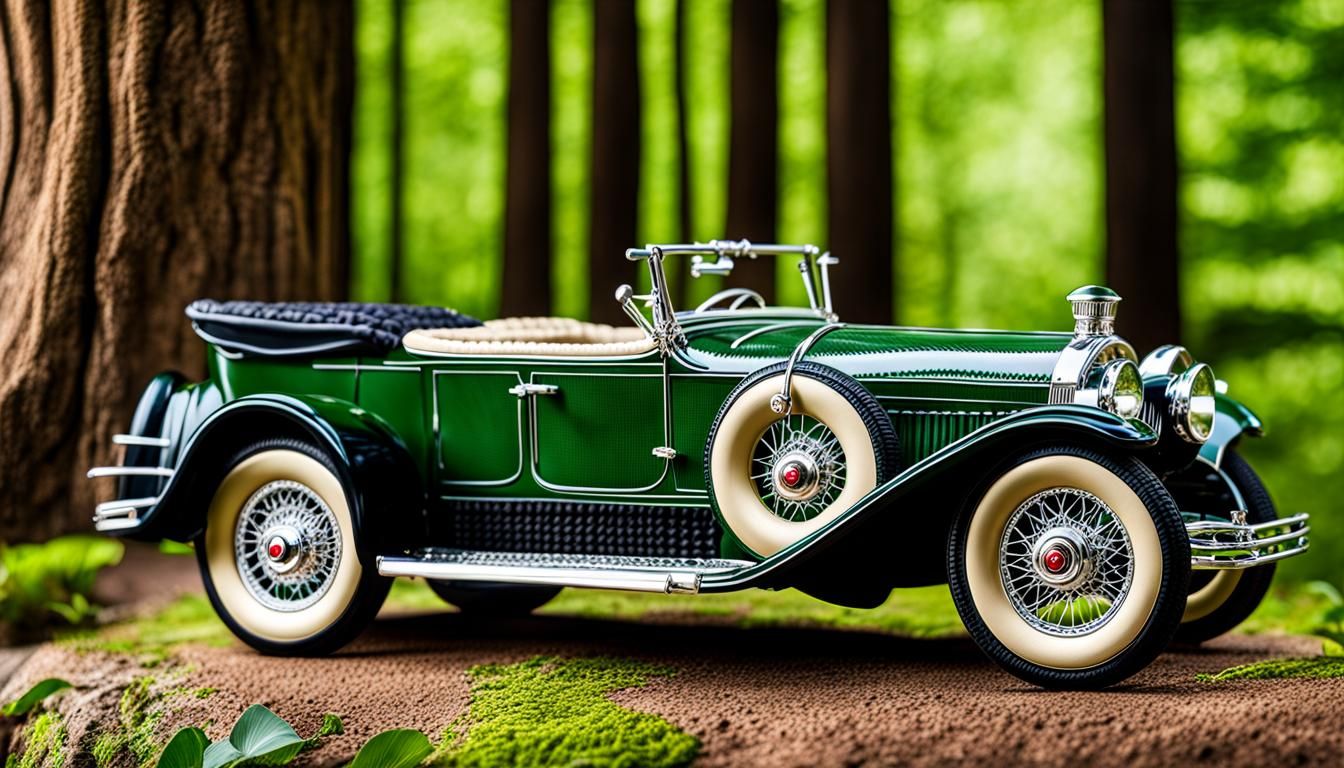 Forest Green 1926 Duesenberg Roadster Crochet