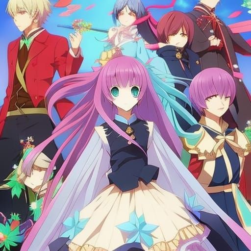 Anime Style Candy World: Manga Key Visual