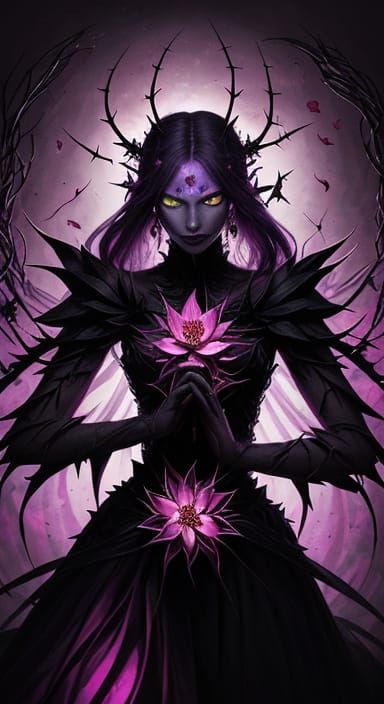 Mystical Flower Figure from the Dark Carnival