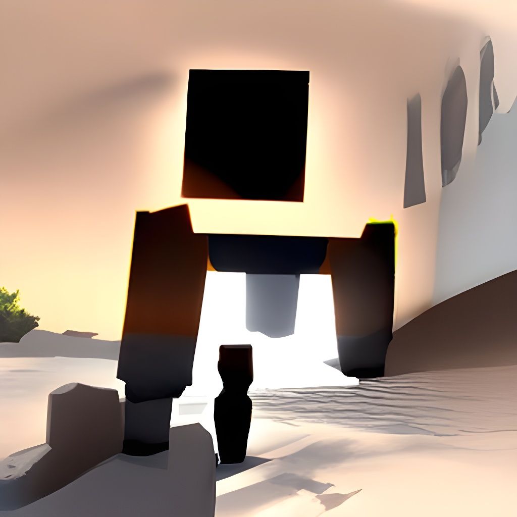 Minecraft Meets Robots in Trending 3D Art