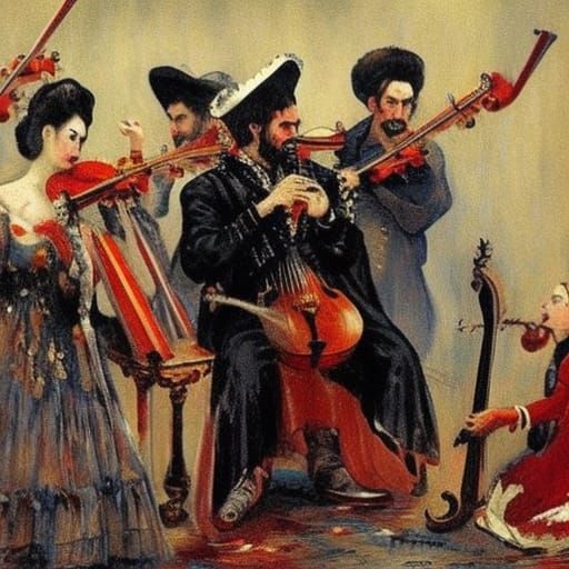 Vampire Cossacks Serenade in a Historical Style