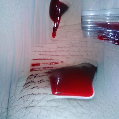 Striking Crimson Field: A Blood-Red Monochromatic Vision