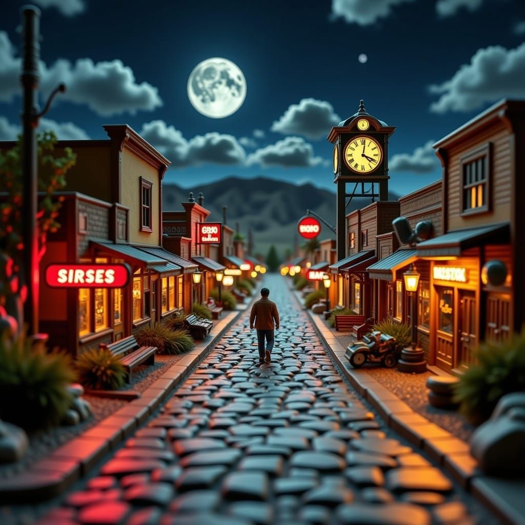 Back to the Future's Hill Valley: A Cinematic Still