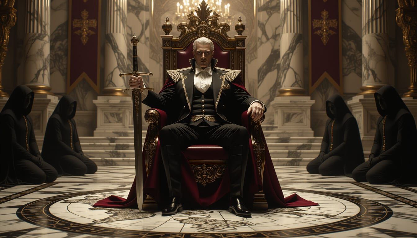 Vampire Prince in Neoclassical Gothic Style