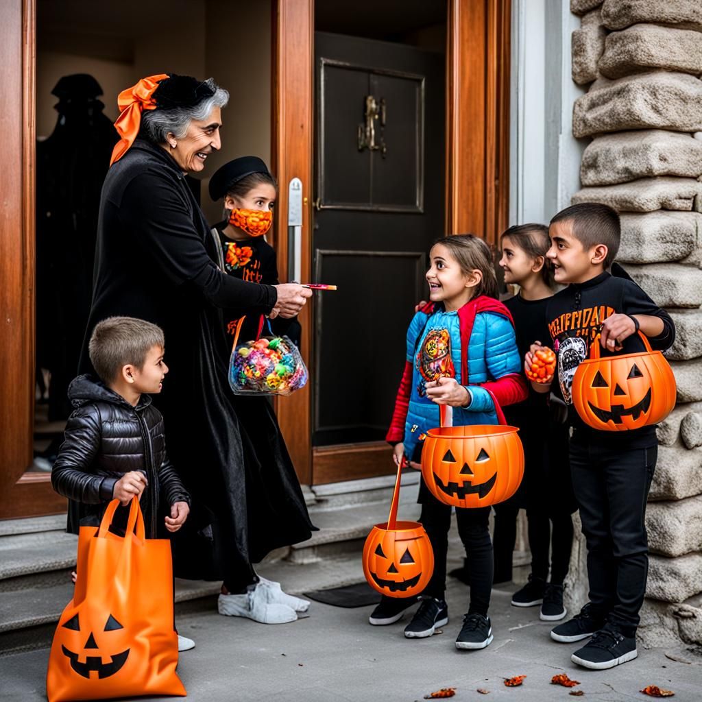 Armenian Halloween: Children Trick-or-Treating