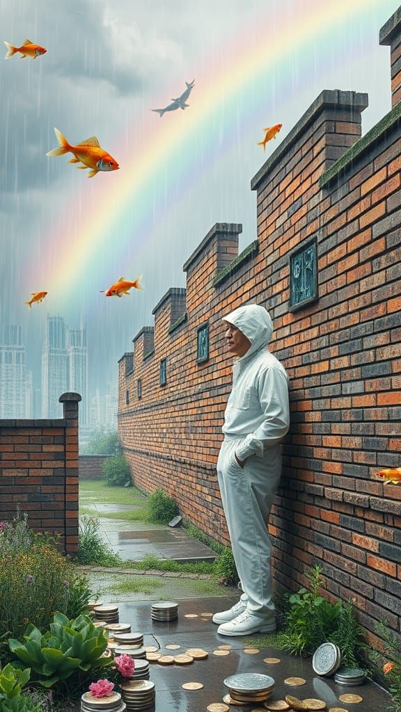 Surrealist Masterpiece of Futuristic Spring Landscape