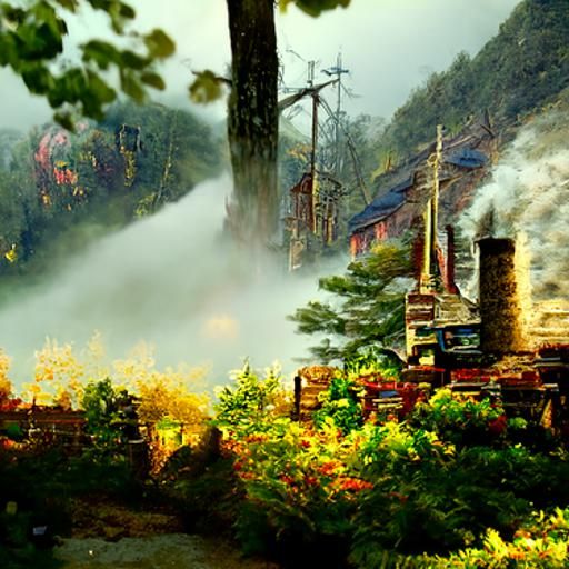 Ethereal Appalachia Landscape in Fantasy Style