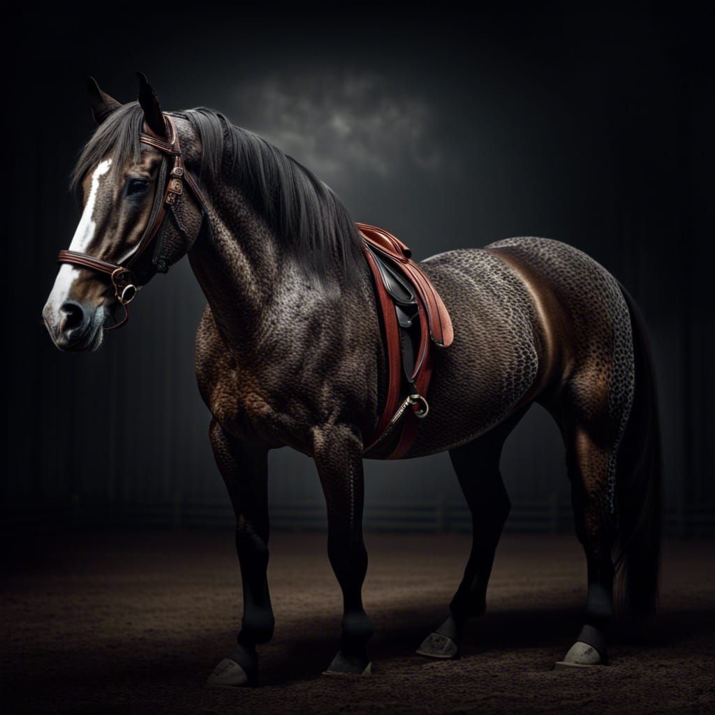 Hyperrealistic Horse Portrait in High Definition