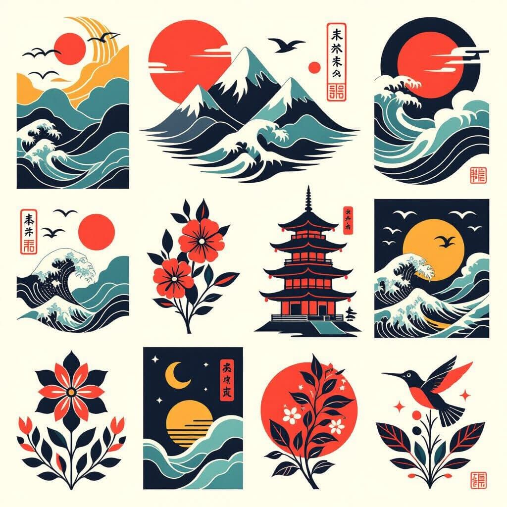 Minimalist Japanese Tattoo Designs: Nature, History, Beauty