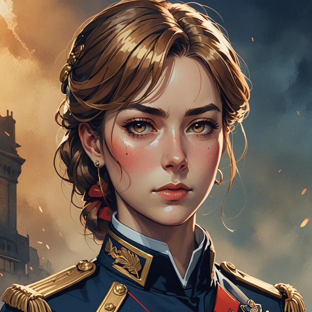 Anime Portrait of British Military Officer