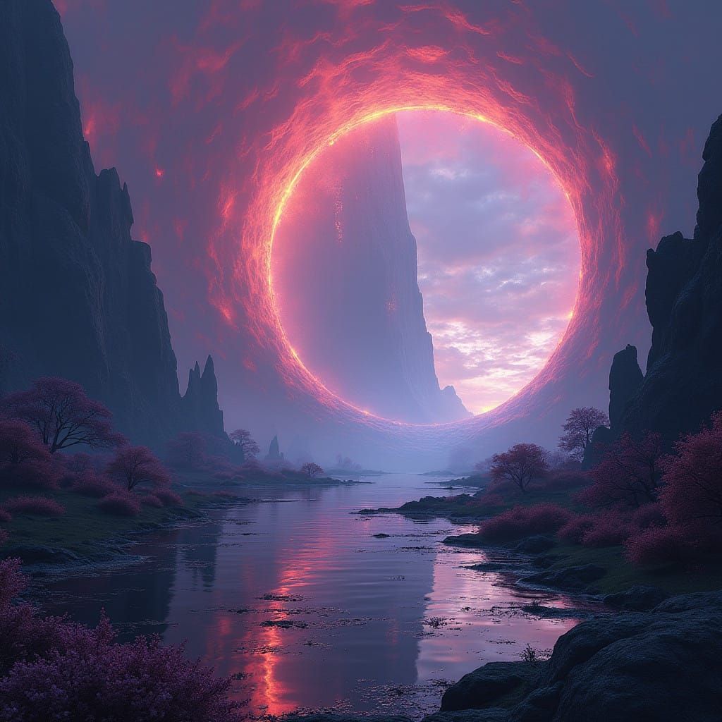 Ethereal Futuristic Landscape in Stunning 8K Resolution